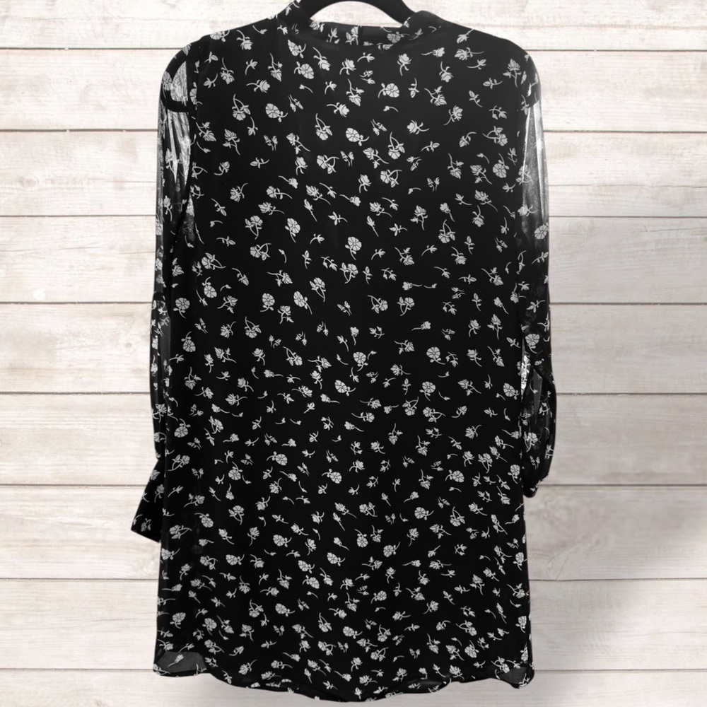 🌺𝐖𝐈𝐋𝐃𝐅𝐎𝐗 𝐁𝐋𝐀𝐂𝐊 𝐒𝐇𝐄𝐄𝐑 𝐋𝐎𝐍𝐆 𝐒𝐋𝐄𝐄𝐕𝐄 𝐓𝐈𝐄 𝐍𝐄𝐂𝐊 𝐖𝐇𝐈𝐓𝐄 𝐅𝐋𝐎𝐑𝐀𝐋 𝐌𝐈𝐍𝐈 𝐃𝐑𝐄𝐒𝐒 - Picture 4 of 6